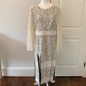 NWT Size 14 Tory Burch Long Sleeve Ivory Lace Dress